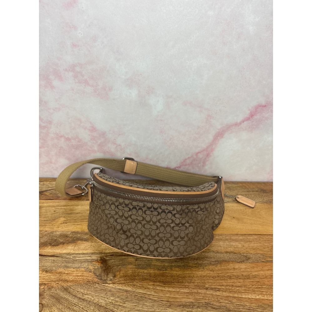 Coach Signature Y2K Mini C Jacquard Waist Bag/Fanny Pack